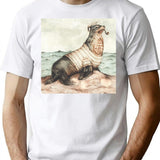 Keep An Eye On The Coast Minimalist Graphic T-Shirt - Unisex Streetwear Tee - White