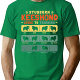 Keeshond Funny Guide To Traning Minimalist Graphic T-Shirt - Unisex Streetwear Tee - Green