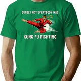 Kung Fu Fighting Minimalist Graphic T-Shirt - Unisex Streetwear Tee - Green