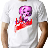 La Confidential Minimalist Graphic T-Shirt - Unisex Streetwear Tee - White