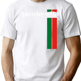 Lambrella Minimalist Graphic T-Shirt - Unisex Streetwear Tee - White