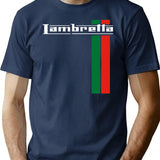 Lambrella Minimalist Graphic T-Shirt - Unisex Streetwear Tee - Navy