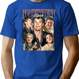 Limited Matthew Lillard Vintage Shirt Gift for Woman and Man2 Premium Heavyweight Cotton T-Shirt - Blue