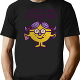 Little Miss Scientist Minimalist Graphic T-Shirt - Unisex Streetwear Tee - Black