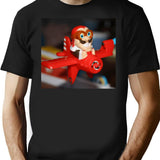 Looping Louie Aircraft Minimalist Graphic T-Shirt - Unisex Streetwear Tee - Black