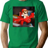 Looping Louie Aircraft Minimalist Graphic T-Shirt - Unisex Streetwear Tee - Green