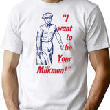 Milkman Minimalist Graphic T-Shirt - Unisex Streetwear Tee - White