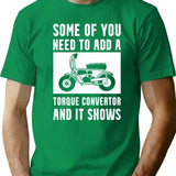 Mini Bike Torque Convertor Minimalist Graphic T-Shirt - Unisex Streetwear Tee - Green
