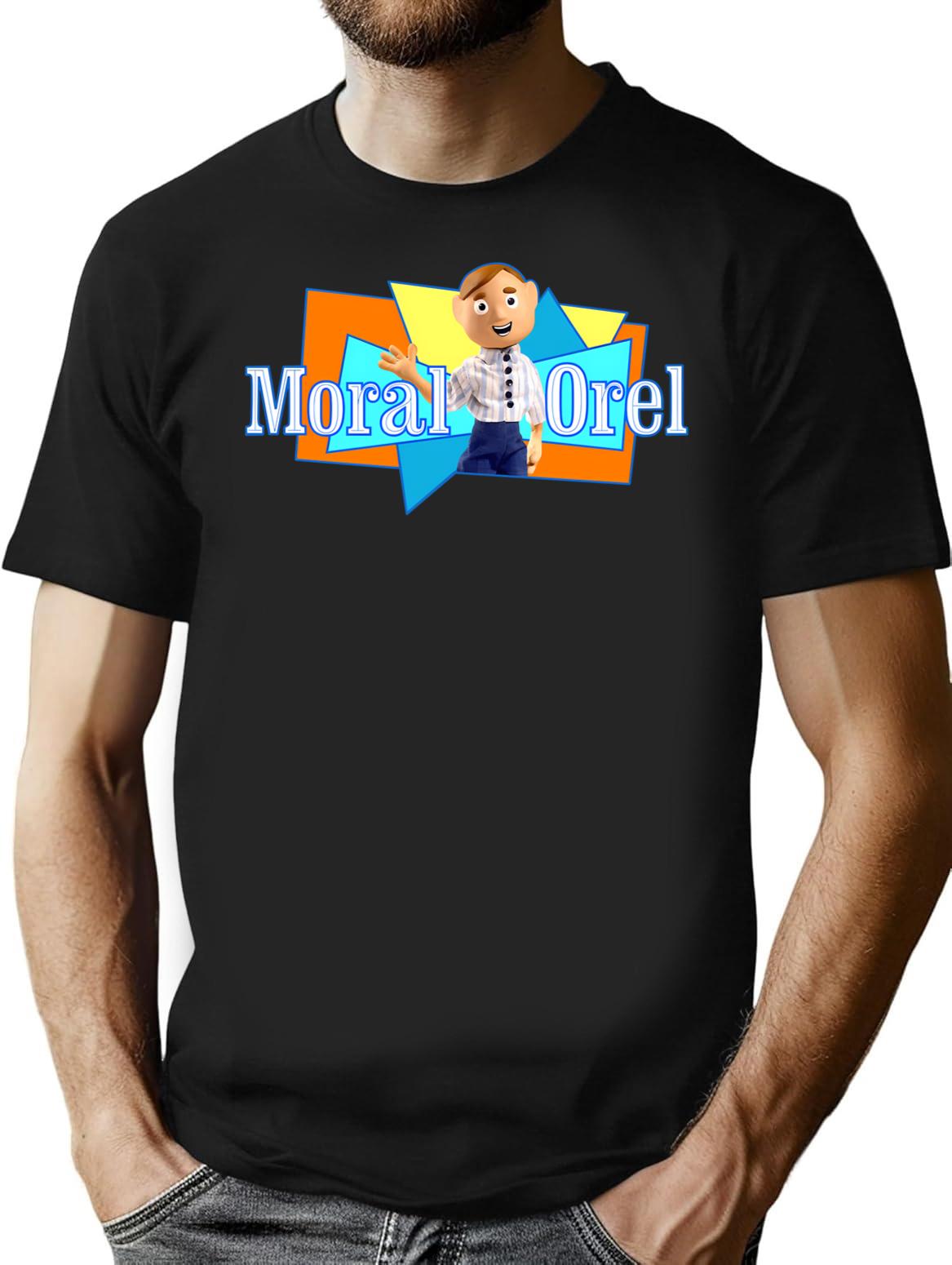 Moral Orel Logo (1) Minimalist Graphic T-Shirt - Unisex Streetwear Tee - Black