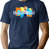 Moral Orel Logo (1) Minimalist Graphic T-Shirt - Unisex Streetwear Tee - Navy