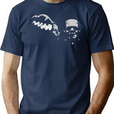 Mr. And Mrs. Frankenstein T-Shirt for Men & Women, T-Shirts Graphic Tee - Navy