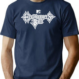 Mtv Headbangers Ball Metal Text T-Shirt for Men & Women, T-Shirts Graphic Tee - Navy
