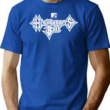 Mtv Headbangers Ball Metal Text T-Shirt for Men & Women, T-Shirts Graphic Tee - Blue