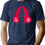 Music Vintage Retro Scarlet Witch Funny Graphic Gift Minimalist Graphic T-Shirt - Unisex Streetwear Tee - Navy