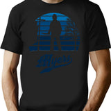 Myers Sun Set T-Shirt for Men & Women, T-Shirts Graphic Tee - Black