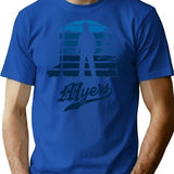 Myers Sun Set T-Shirt for Men & Women, T-Shirts Graphic Tee - Blue