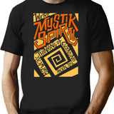 Mystik Spiral (2) Minimalist Graphic T-Shirt - Unisex Streetwear Tee - Black