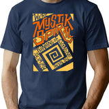Mystik Spiral (2) Minimalist Graphic T-Shirt - Unisex Streetwear Tee - Navy