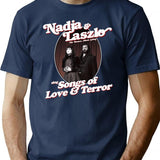 Nadja And Laszlo Sing Songs Of Love And Terror Poster T-Shirt for Men & Women, T-Shirts Graphic Tee - Navy