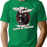 Nadja And Laszlo Sing Songs Of Love And Terror Poster T-Shirt for Men & Women, T-Shirts Graphic Tee - Green