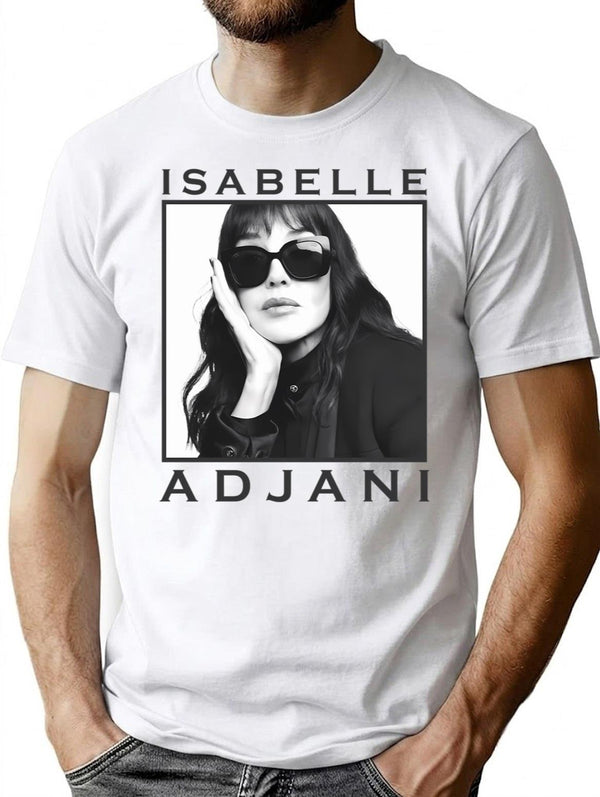 Needed Gifts The Black Dahlia Adjani Light Blue Vintage Photograp T-Shirt for Men & Women, T-Shirts Graphic Tee - White
