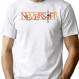 Neversoft Inspired (Weathered) T-Shirt Print Sticker Design (Retro Gaming Series) Minimalist Graphic T-Shirt - Unisex Streetwear Tee - White