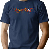 Neversoft Inspired (Weathered) T-Shirt Print Sticker Design (Retro Gaming Series) Minimalist Graphic T-Shirt - Unisex Streetwear Tee - Navy