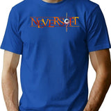 Neversoft Inspired (Weathered) T-Shirt Print Sticker Design (Retro Gaming Series) Minimalist Graphic T-Shirt - Unisex Streetwear Tee - Blue