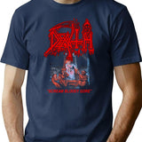 New Death Scream Bloody Gore T-Shirt T-Shirt for Men & Women, T-Shirts Graphic Tee - Navy