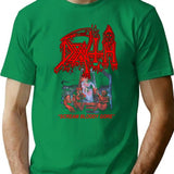 New Death Scream Bloody Gore T-Shirt T-Shirt for Men & Women, T-Shirts Graphic Tee - Green