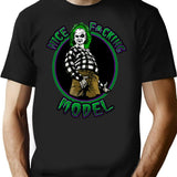 Nice Model T-Shirt for Men & Women, T-Shirts Graphic Tee - Black