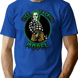 Nice Model T-Shirt for Men & Women, T-Shirts Graphic Tee - Blue
