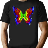 Nick Mason Butterfly Tee 21 T-Shirt for Men & Women, T-Shirts Graphic Tee - Black