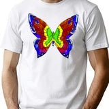 Nick Mason Butterfly Tee 21 T-Shirt for Men & Women, T-Shirts Graphic Tee - White