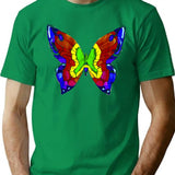 Nick Mason Butterfly Tee 21 T-Shirt for Men & Women, T-Shirts Graphic Tee - Green