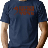 Nick Rivers On Tour Vintage Minimalist Graphic T-Shirt - Unisex Streetwear Tee - Navy