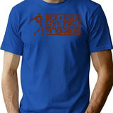 Nick Rivers On Tour Vintage Minimalist Graphic T-Shirt - Unisex Streetwear Tee - Blue
