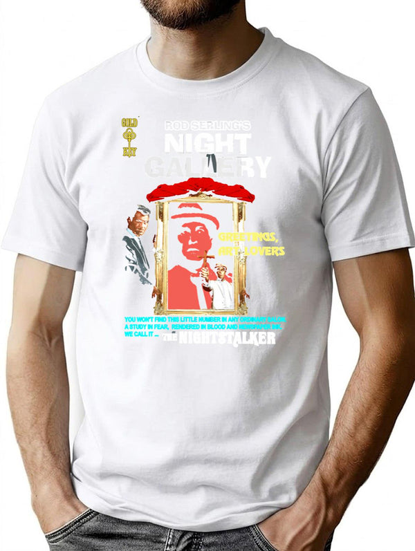 Night Gallery Meets The Night Stalker T-Shirt for Men & Women, T-Shirts Graphic Tee - White