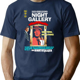 Night Gallery Meets The Night Stalker T-Shirt for Men & Women, T-Shirts Graphic Tee - Navy