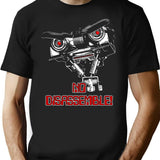 No Disassemble Johnny Five T-Shirt for Men & Women, T-Shirts Graphic Tee - Black