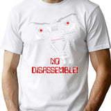 No Disassemble Johnny Five T-Shirt for Men & Women, T-Shirts Graphic Tee - White