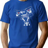 No Disassemble T-Shirt for Men & Women, T-Shirts Graphic Tee - Blue