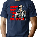No Time To Bleed T-Shirt for Men & Women, T-Shirts Graphic Tee - Navy