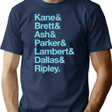 Nostromo Crew T-Shirt for Men & Women, T-Shirts Graphic Tee - Navy