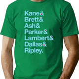 Nostromo Crew T-Shirt for Men & Women, T-Shirts Graphic Tee - Green
