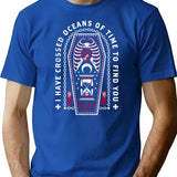 Oceans Of Time - Dracula - Vampire Quote T-Shirt for Men & Women, T-Shirts Graphic Tee - Blue