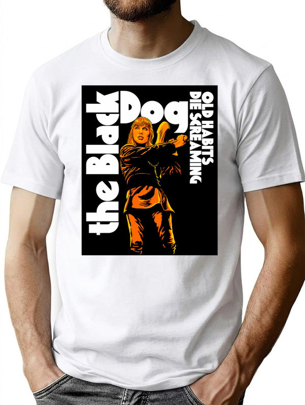 Old Habits T-Shirt for Men & Women, T-Shirts Graphic Tee - White