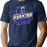 Outpost 31 Huskies T-Shirt for Men & Women, T-Shirts Graphic Tee - Navy