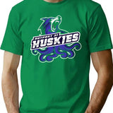 Outpost 31 Huskies T-Shirt for Men & Women, T-Shirts Graphic Tee - Green