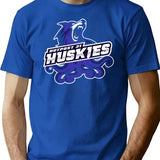 Outpost 31 Huskies T-Shirt for Men & Women, T-Shirts Graphic Tee - Blue